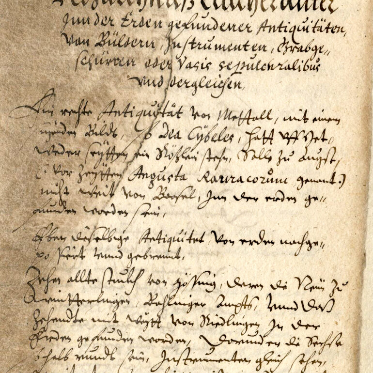 Aus der Erde ins Inventar